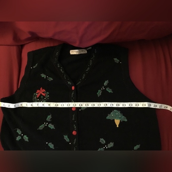 Plus Size Christmas Sweater Vest - Picture 5 of 6